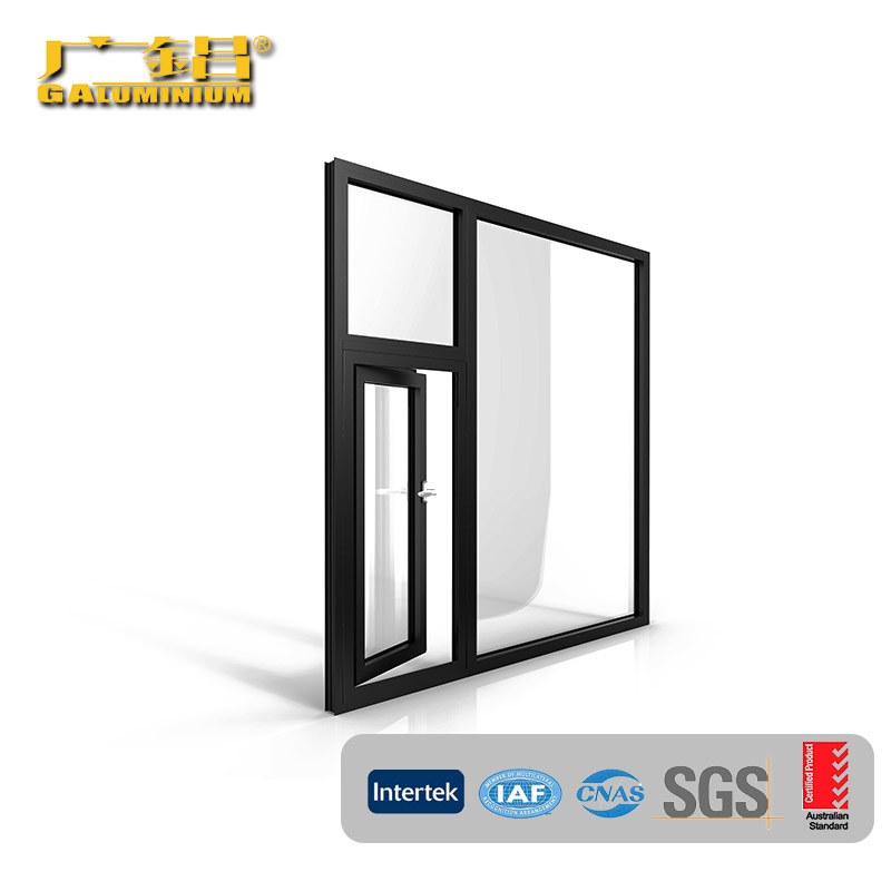 Ventana Exterior Aluminio Gris