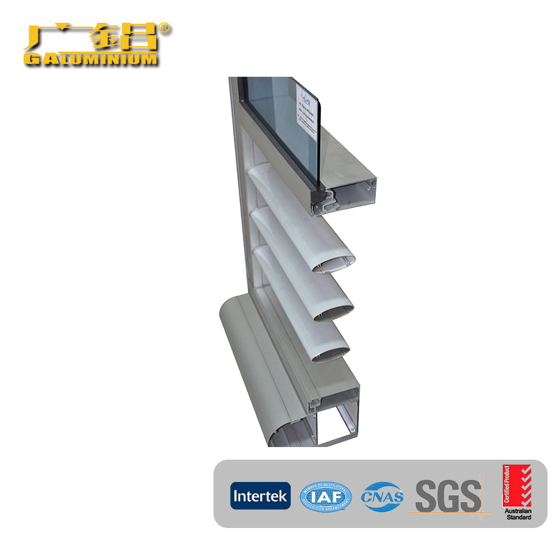 Perfil de aluminio de ventana de persiana